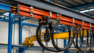 Read more about the article Trolley Busbar Nedir? Vinç ve Hareketli Sistemlerde Kullanımı